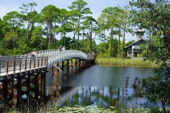 The Birdhouse In Luxury Watercolor Brand New 6 Seat Golf Cart Santa Rosa Beach Exterior foto